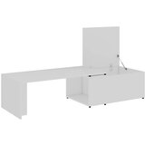  Stolić za kavu bijeli 150 x 50 x 35 cm od konstruiranog drva | shoptok.hr
