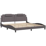  Okvir za krevet s uzglavljem sivi 200x200 cm od umjetne kože | shoptok.hr