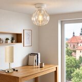 Brilagi LED stropno svetlo RETRO GLASS 1xE27/60W/230V prečnik 18 cm bela/prozirna | Eponuda.com