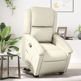 Maison Chic Naslanjač - Relax naslanjač s funkcijo vstajanja krem umetno usnje, (22042152) | Shoptok.si