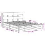 vidaXL Posteljni okvir brez vzmetnice bel 150x200 cm trdna borovina | Shoptok.si
