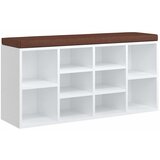  Klupa za cipele sjajna bijela 103x30x48 cm konstruirano drvo | shoptok.hr
