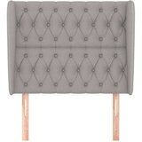  Uzglavlje s ušima svjetlosivo 93x23x118/128 cm od tkanine | shoptok.hr