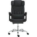  Masažni uredski naslonjač od umjetne kože crni | shoptok.hr