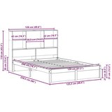  Posteljni okvir s shranjevanjem in naslonjali z vzglavjem 2 pcs, (5000142098) | Shoptok.si