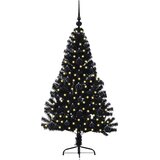  Umjetno predsvijetljeno božićno drvce Crna 120 cm PVC | shoptok.hr