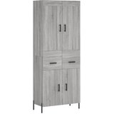  Visoka komoda siva sonome 69,5x34x180 cm od konstruiranog drva | shoptok.hr