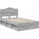  Krevetna konstrukcija s uzglavljem Siva Sonoma 135 x 190 cm | shoptok.hr