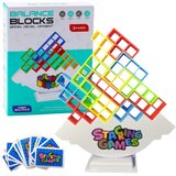  Tetris stolp ravnotežna igra spretnosti 48 blokov 22 barvne kartice Cene