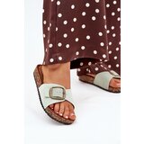 Boto Women's sandals with buckle on cork platform mint Zavira | Shoptok.si