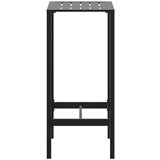  Barski stol crni 50x50x110 cm od čelika obloženog prahom | shoptok.hr