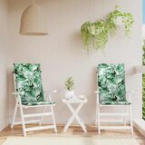  Jastuci za visoku stolicu 2 kom s uzorkom lišća od tkanine | shoptok.hr