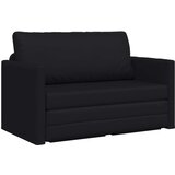  Podni kauč na razvlačenje 2-u-1 Crna 124x71x78 cm Umjetna koža | shoptok.hr