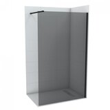 Copen walk-in concept monte dark 140x200cm crni mat ram 8mm grey staklo (C-02-SB140G) Cene