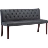  Klupa od umjetne brušene kože 148,5 cm siva | shoptok.hr
