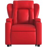  Naslonjač na podizanje od umjetne kože crveni | shoptok.hr
