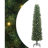 vidaXL Umestno božično drevo Zelena 240 cm PVC in Jeklo in Plastika | Shoptok.si
