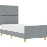vidaXL Krevetna Okvir Svjetlosiva 80x200 cm Tkanina | shoptok.hr