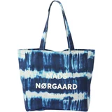 MADS NORGAARD COPENHAGEN Nakupovalna torba azur / temno modra / bela
