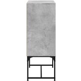 vidaXL Bočni ormarić sa staklenim vratima boja betona 69 x 37 x 100 cm | shoptok.hr