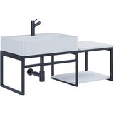 MID.YOU kombiniran umivalnik bitila 100, bela, črna | Shoptok.si