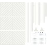 Metalna ogradna ploča Bijela Metal Srednja Izdržljiva | shoptok.hr