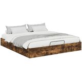  Otomanski krevet s pohranom Dimljeni Hrast 203 x 160 x 25 cm | shoptok.hr