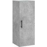  Visoka komoda siva betona 34 5x34x180 cm od konstruiranog drva | shoptok.hr