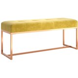 The Living Store Klop gorčično rumena 110x36x45 cm žamet - Klop, (21494820) | Shoptok.si