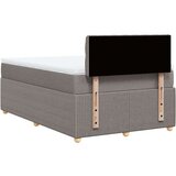 vidaXL Box spring postelja z vzmetnico taupe 120x190 cm blago, (21305883) | Shoptok.si