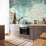  Foto tapeta - School of small fish 150x105 Vodootporna | shoptok.hr