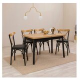 Hanah home trpezarijski sto i stolice oliver acl karina-black Cene