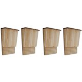 vidaXL Hišice za netopirje 4 kosi 22x12x34 cm les Cene