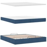  Otomanski krevet s madracem plavi 200x200 cm tkanine | shoptok.hr