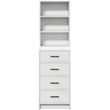  Highboard s ladicama Bijelo 40 x 41 x 135 cm Konstruirano drvo | shoptok.hr