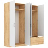 XXXL Omara Za Oblačila Mila, Barva Hrasta, Bela | Shoptok.si