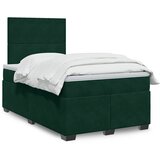  Krevet box spring s madracem tamnozeleni 120x190 cm baršunasti | shoptok.hr