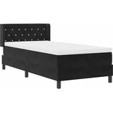  s opruga kutije s uzglavljem Crna 200 x 90 cm Baršun | shoptok.hr