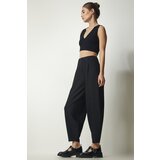  Women's Black Casual Striped Baggy Pants Cijene