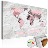 Slika na plutenoj podlozi - Pink Continents [Cork Map] 60x40 Cijene