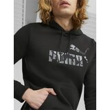 Puma ESS+ Camo Graphic Hoodie FL Pulover Črna | Shoptok.si