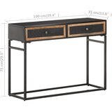  Konzolni stol 100 x 35 x 75 cm od masivnog drva manga | Eponuda.com