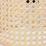  Luster na sajli ALBA 1x E27/15W/230V, prečnik 20 cm, ratan/crna | Eponuda.com
