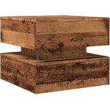  Stolić za kavu s LED svjetlima boja staro drvo 50 x 50 x 40 cm | shoptok.hr