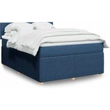 Maison Chic Box spring postelja - Vzmetna postelja z vzmetnico modra 140x190 cm blago SL24165, (21879750) | Shoptok.si