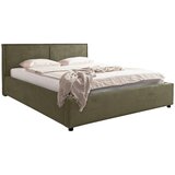 MID.YOU OBLAZINJENA POSTELJA 180 cm x 200 cm , les, tekstil, leseni material svetlo zelena | Shoptok.si