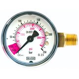 ich-zapfe Manometer za CO2 vsebino z rdečim območjem in 1/4 navojem, (5000217016) | Shoptok.si