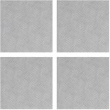  Stepenica Četvrtasti 4 pcs Srebrno 40 x 40 cm Aluminij | shoptok.hr