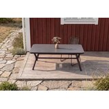 Venture Home Virya pravokutni vrtni blagovaonski stol 200 × 100 cm, crni | shoptok.hr