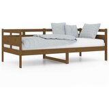  Dnevni ležaj od masivne borovine smeđa boja meda 90 x 190 cm | shoptok.hr